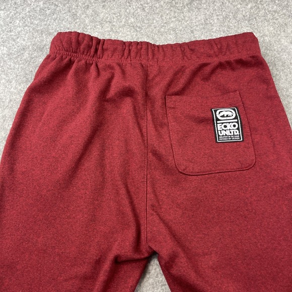 Ecko Unltd Men's Sweatpants Fleece Jogger Embroidered Leg Hit Logo Medium - Picture 6 of 8
